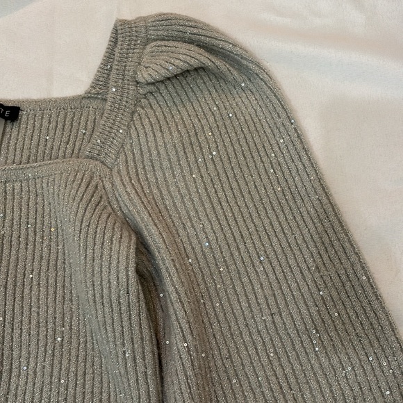 1.State Womens Shimmer Ribbed Pullover Sweater - Picture 5 of 7